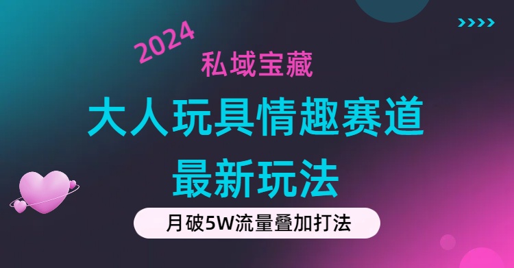 (11541期)私域宝藏:大人玩具情趣赛道合规新玩法,零投入,私域超高流量成单率高-轻创淘金网